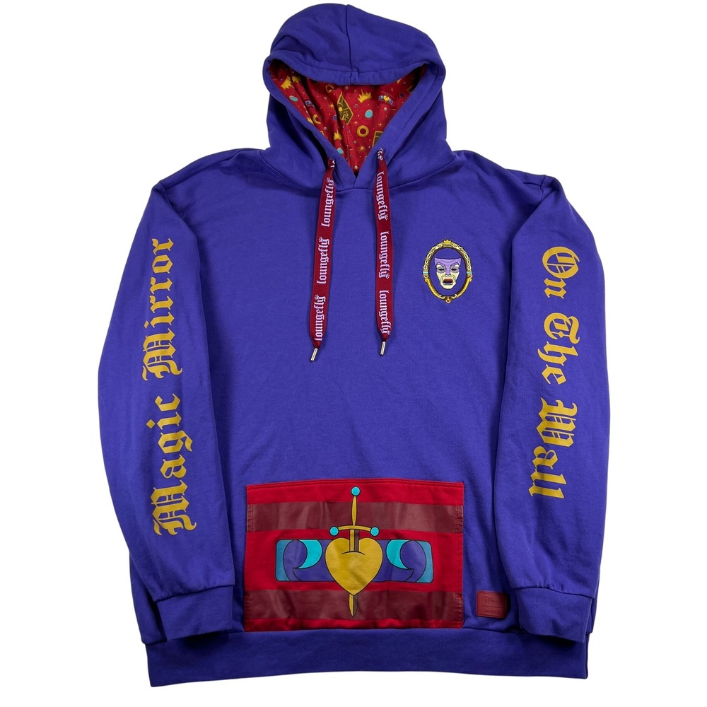 Disney Loungefly Snow White Magic Mirror Hoodie Pullover 2X XXL Purple Vacation